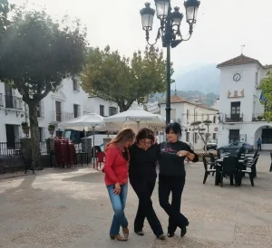 Sister Sister in Spain at Pueblos Blanco